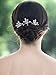 Venusvi Wedding Hair Pins Pearl Bridal Hair Clips Wedding Hair Accessories for Brides and Bridesmaids Pack of 3 Silver