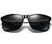 Joopin Unisex Polarized Sunglasses Classic Men Retro UV400 Brand Designer Sun glasses (Black Silver, as the pictures)