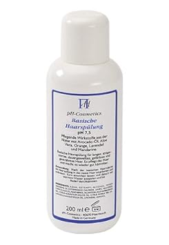 Basische Haarspülung pH 7, 5, für langes strapaziertes Haar intensivpflege für das Haar, ohne Silikone, ph-Cosmetics, 200ml