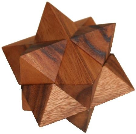 Star Wooden Brain Teaser Puzzle