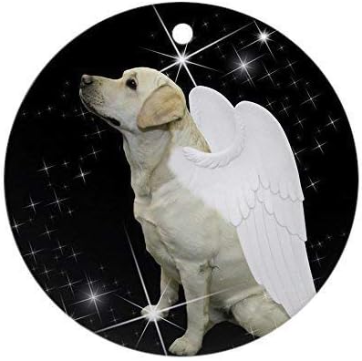 Amazon De Mesllings Gelbes Labor Engel Ornament Rund Runde Feiertage Lustige