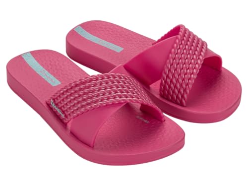 Ipanema Street Kids, Slide Sandalo, Pink Dark Pink Green, 33 EU