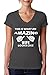 Women's This Is What An Amazing Wife Looks Like V-neck T-shirt Best Gift Shirt M Charcoal
