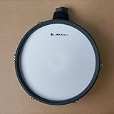 Lemon 10 Inch Black Sparkle Mesh Tom Snare Drum for