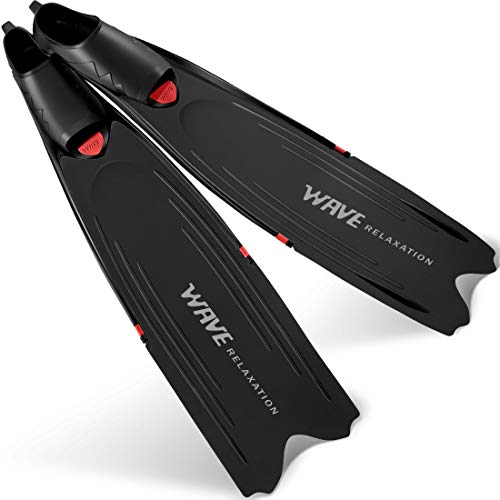 Full Pocket Long Blade Diving Fins for Freediving and Spearfishing Free
