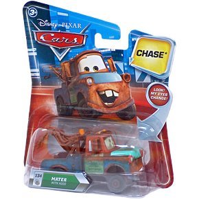Disney / Pixar CARS Movie 155 Die Cast Car with Lenticular Eyes Series 2 Mater with Hood Chase Piece!