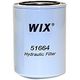 WIX 51664 Spin-On Hydraulic Filter Replacement | Replaces FH51 PF1033 4363399 AH80061 AT79590 25011621 31E90126 AT175919 104200830 31E90126A 1551035110 3743801500.