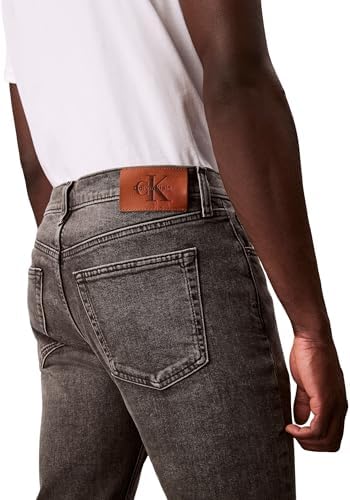 Herren Jeans Hose Taper Hearst Grey Slim Fit, Grau (Hearst Grey), 35W/32L