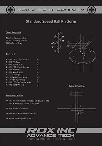 RDX 10PC Boxing Speed Ball Heavy Platform MMA Maya Hide Leather Punching Bag Stand Workout Training - Thumbnail 6