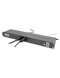 Tripp Lite PDU de montaje en rack de 12 tomacorrientes Isobar, 20 A de tensión protegida, cable de 15 pies con L5-20P (IBAR12-20T) 20A + Isobar Surge Protection
