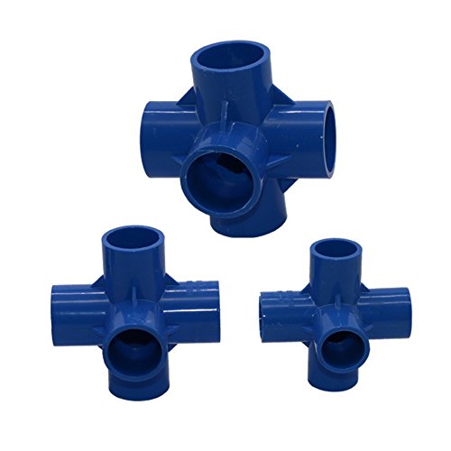 BIG-DEAL Garden Tool,_1Pc PVC Pipe Connectors Inner Diameter 32mm Three-Way Four-Way Five-Way Home Garden Irrigation Water Tube DIY Fittings - ( Diameter:32mm; Color:Four Way )
