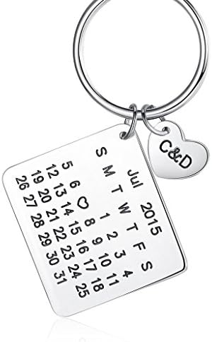 Fasjosma Special Date Keychain - Personalized Calendar Keychain
