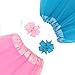 LYLKD 6Pcs Tutus for Girls Princess Ballet Tulle Skirt Dress Up Costumes(2-8T)