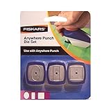 Fiskars Anywhere Punch Die Set Oval Rectangle Square Craft Paper