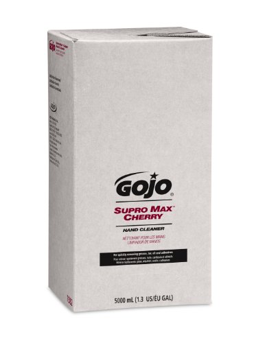 GOJO 758202 SUPRO MAX Hand Cleaner, Cherry, 5000mL Refill (Case of 2)