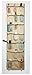 Over the Door Organizer - 42 Pockets - The beige fabric with brown trim is an attractive over door storage addition to any room. Three over the door hooks are included so there’s no assembly required