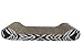 Catit Cat Scratcher with Catnip, Tiger Print Lounge, 52420,Black