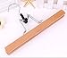 Tosnail 12 Pack Wooden Skirt Pants Clothes Hangers with 360° Swivel Hook, Non Slip Slack Hanger, Jeans Hangers, Trouser Hanger, Wrinkle Free Clamp Closet Organizer