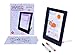 Color Splurge LED Drawing Board for Children - Erasable Ink - Changes The Color of Your Illuminated Writing & Artistic Drawings - Perfect for Kids with Free Cartoon Stencil