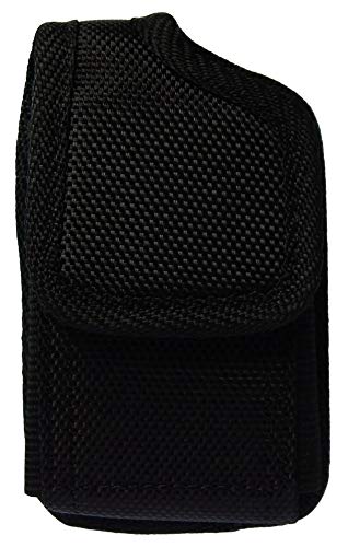 (V2/Black) Classic Premium Nylon Pouch Case with Belt Clip for Medtronic Minimed Insulin Pump (530G /630G /640G /670G/) -SNK Retail Packaging