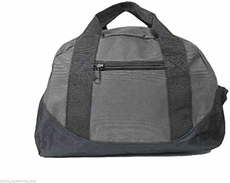 Purplebox 12" Gray Duffel Bag Equipment Gym Sack Sports Travel Small Duffle