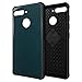 TUDIA Essential Phone PH-1 Case, [Ceramic Feel] Lightweight [GLOST] TPU Bumper Shock Absorption Cover Featuring [Tempered Glass Back Panel] for Essential Phone PH-1 (Ocean Green)