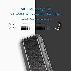 Solar Bluetooth Speaker Portable，5000mAh Wireless