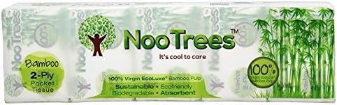 NooTrees - 100% Virgin Ecoluxe Bamboo Pulp 2-Ply Tissue Pocket Pack - 90 Wipe(s)