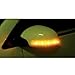 HDE Waterproof 12V Soft Yellow 9 LED Side Mirror Lamp Light Turn Signal Direction Blinker Kit - Set of 2