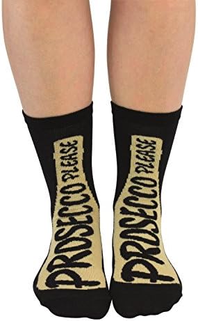 Cockney Spaniel Ladies Novelty Prosecco Socks