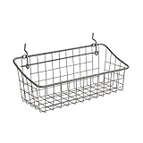 Spectrum Diversified Pegboard & Wall Mount Basket, 11" x 4" x 4", Industrial Gray