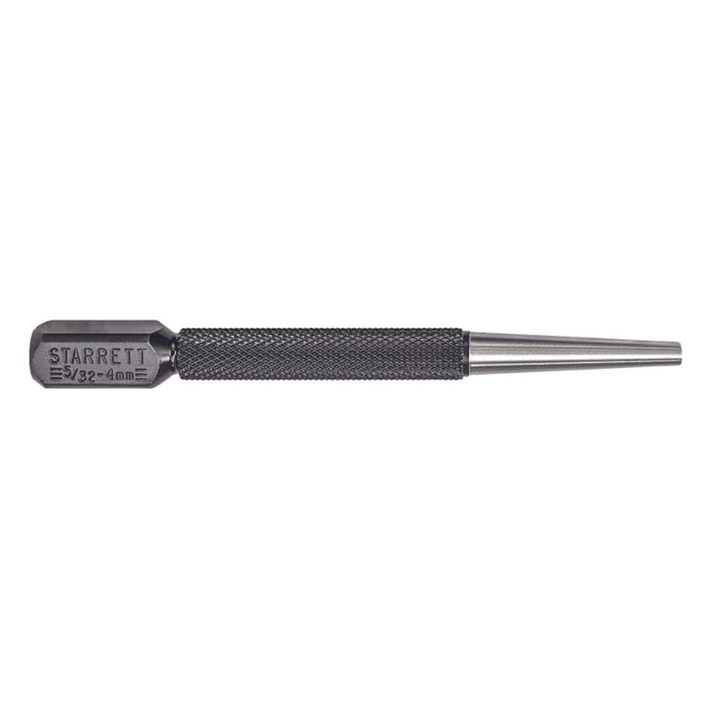 Starrett 800E Square-Head Nail Set Punch, 4" Length, 5/32" Punch Diameter