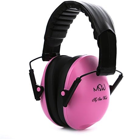 Safety Ear Muffs Shooters Hearing Protection Noise Reduction Adjustable Padded Head Band Ear Cups Folding Muff for Kids and Adults