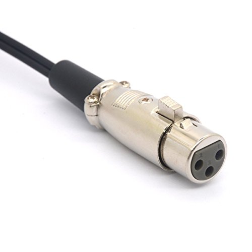XLR to RCA Y Splitter Cable, 1 XLR Female to 2 RCA Male Stereo Plug Adapter Cable Stereo Audio Extension Cord