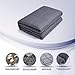 HOSUKKO Weighted Blanket Adult 48''x72'', 15lbs for 140-180lbs Individual,Twin Size Bed Weighted 2.0 Heavy Blanket 100% New Cotton with Glass Beads Grey for Adults, Youths