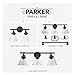 GLOBE Electric 51411 Parker 3-Light Bathroom Light Fixtures, Oil Rubbed Bronze Bathroom Vanity Light, Farmhouse Bathroom Lights Over Mirror with Clear Glass Shades, Bulb Not Included
