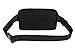 Ultraslim Nylon Waterproof Stealth Small Running Travel Waist Bag Packs (Black)