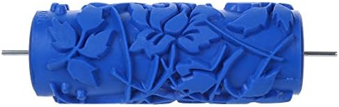 SODIAL(R) 15cm DIY Floral and Dot Pattern Paint Roller for Wall Decoration 066Y