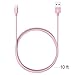 Lightning Cable, VP 2Pack 10 FT iPhone Charger Cord nylon braided for Apple iphone SE, iPhone 7, 6s, 6s+, 6+, 6,5s 5c 5,iPad Mini, Air, iPad 6, iPod (2Pack 10FT Pink)