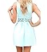 Women Summer Sleeveless Casual Evening Party Cocktail Short Mini Dress (Asian Large / US M)