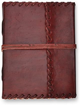Handmade Leather Journal – 7" x 5" Lined Diary, Travel Notebook with 200 Pages - by Noteworthy