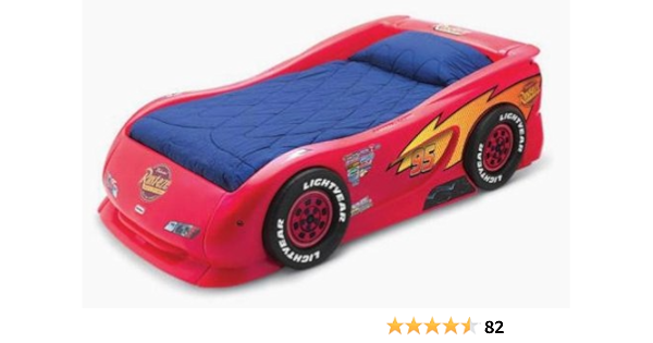 plastic lightning mcqueen bed