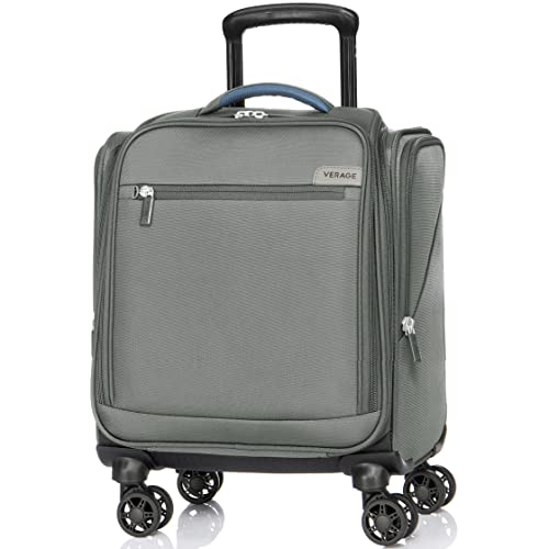 VERAGE Carry On Underseat Luggage with Wheels & USB Port, Wheeled
