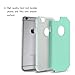 iPhone 6S Case, technext020 Slim Hybrid Dual Layer Silicone Bumper Case Green Hard Cover for Apple iPhone 6S and iPhone 6 Mint