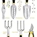 YISSVIC Garden Tools Set 12 Piece Heavy Duty Gardenin Kit Cast Aluminum with Soft Rubberized Non-Slip Handle, Durable Storage Tote Bag and Pruning Shears, Gardening Supplies Gifts for Men Womenthumb 4