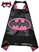 Girls Superhero Cape and mask Costume Batgirl for Kids Age 2-10 Perfect for Dress up Or Halloween (Batgirl)