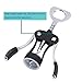 Wing Corkscrew,Ilyever Premium Wine Opener with Bottle Stopper,Multifunctional Corkscrew Wine Cork Opener Bottler Opener Remover for Home, Kitchen,Restaurant,Party and as Gift,Black