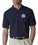 Nasa Meatball Insignia Embroidered Polo Shirt S-5XL 3 Colors - Navy - XL