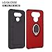 LG G6 Case,SUSAA Hybrid Defender 360 Degree Metal Ring Holder Kickstand Full Body Protection Phone Cover Case for LG G6 (2017) (Red)