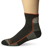 Darn Tough Vermont Men's 1/4 Merino Wool Cushion Hiking Socks, Olive, Large